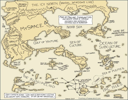 Social media map